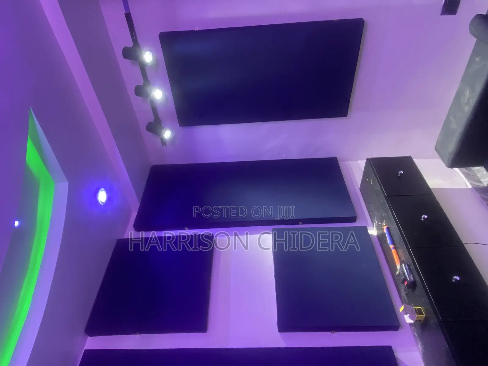 Navy Blue 4 Ways Acoustic Panels