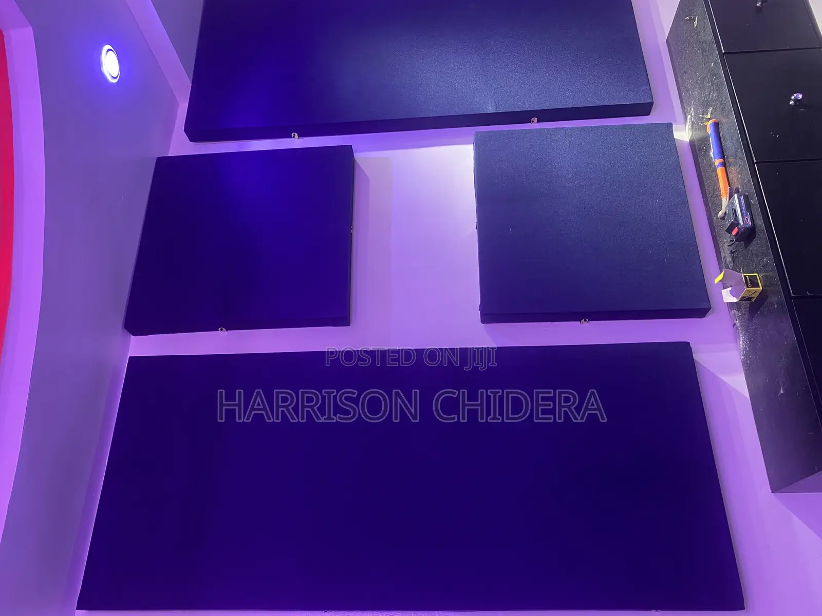 Navy Blue 4 Ways Acoustic Panels
