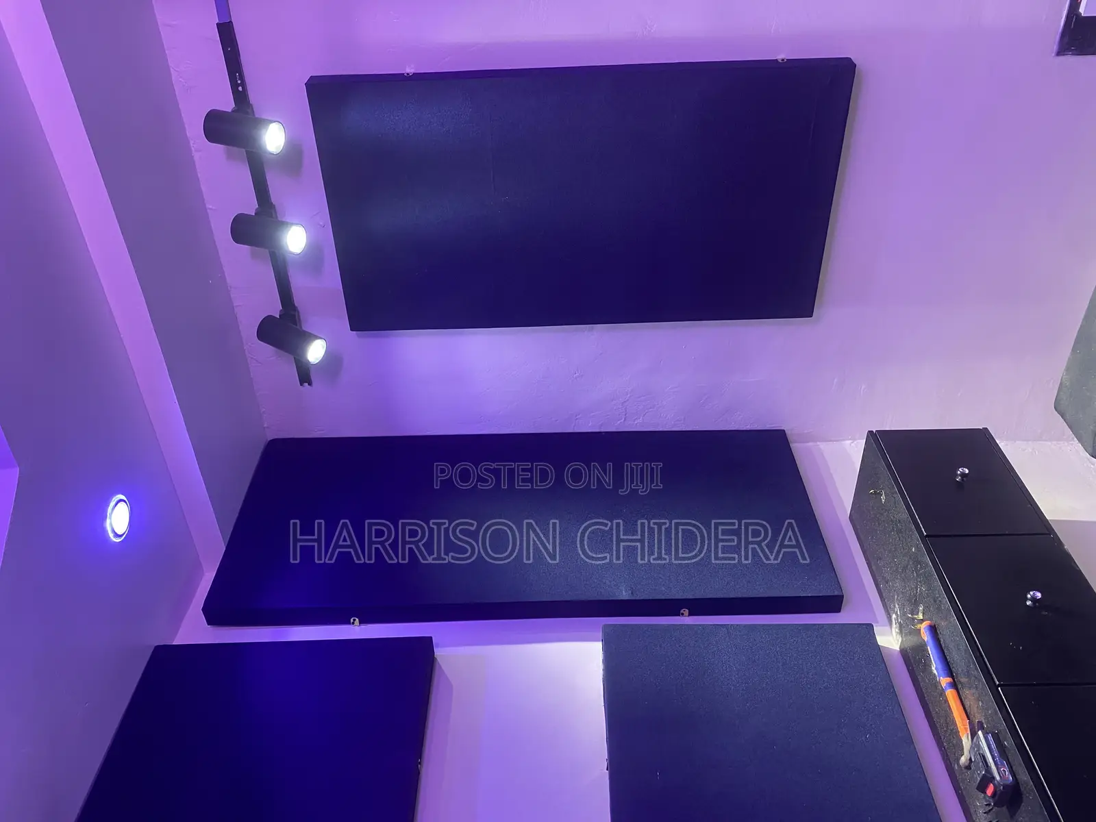 Navy Blue 4 Ways Acoustic Panels