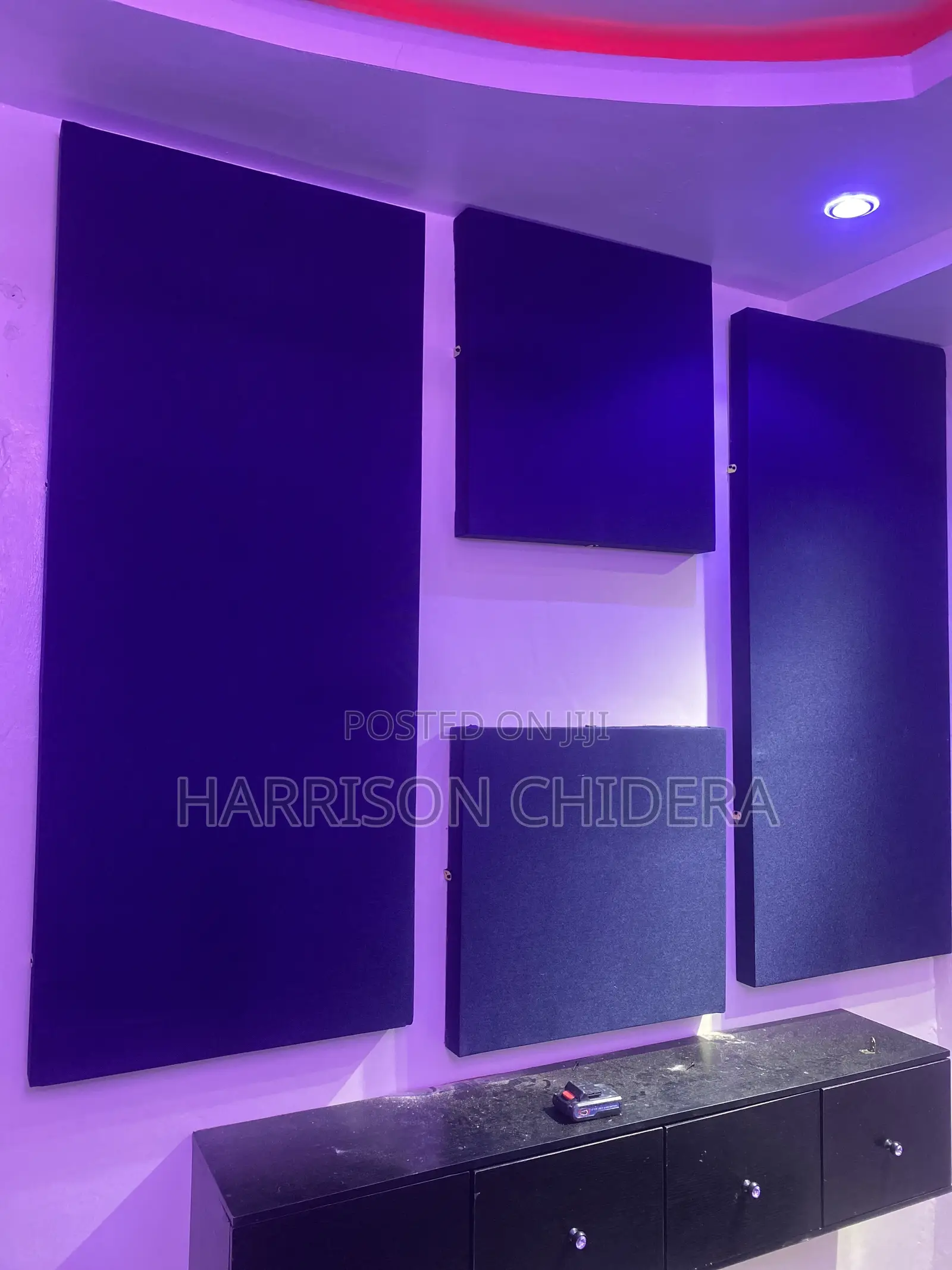 Navy Blue 4 Ways Acoustic Panels