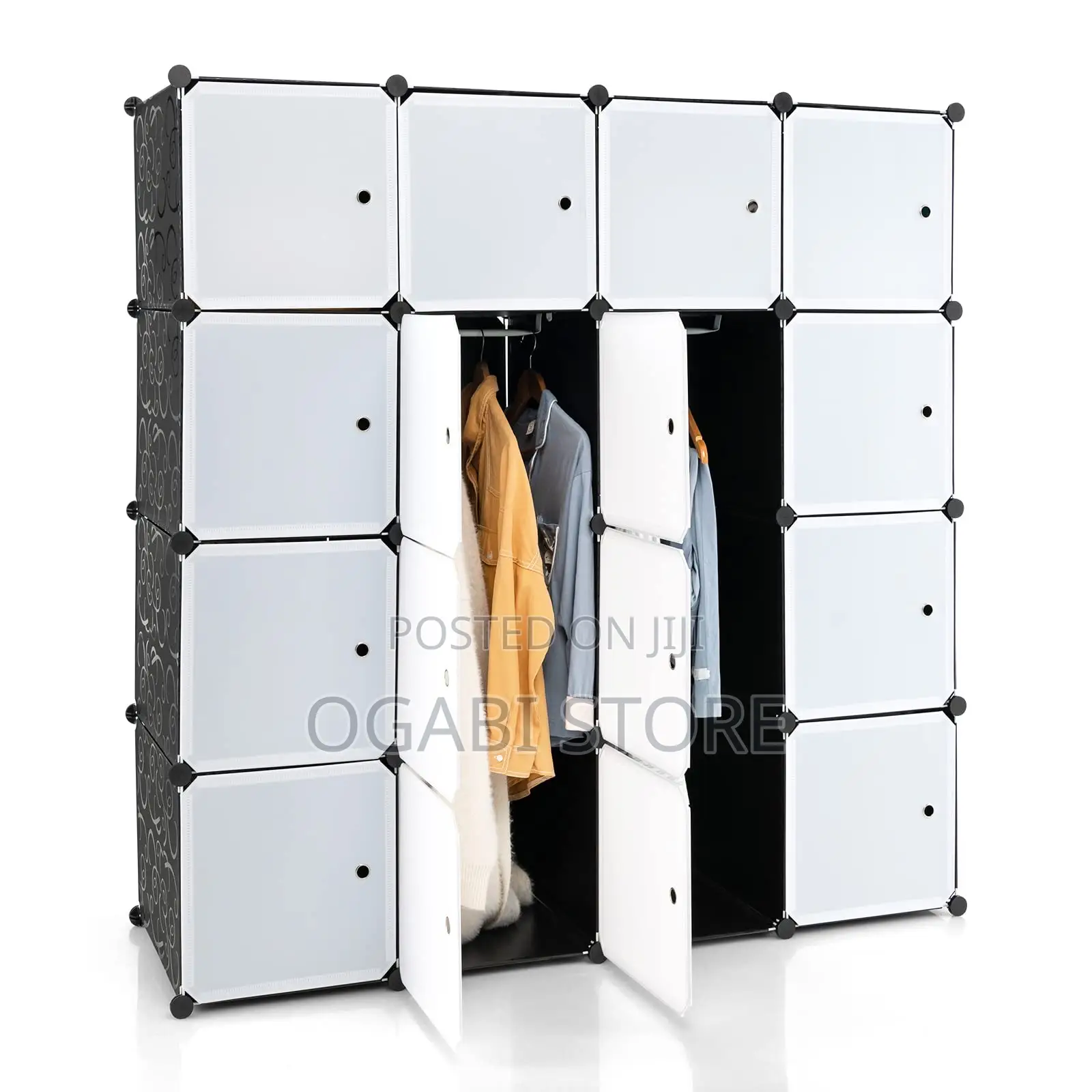 4 Partition Solid Wardrobe