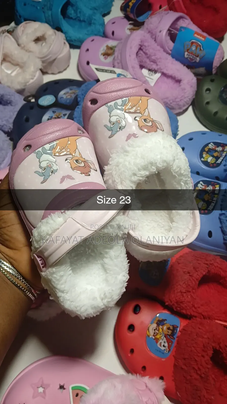 Kiddies Fur Crocs