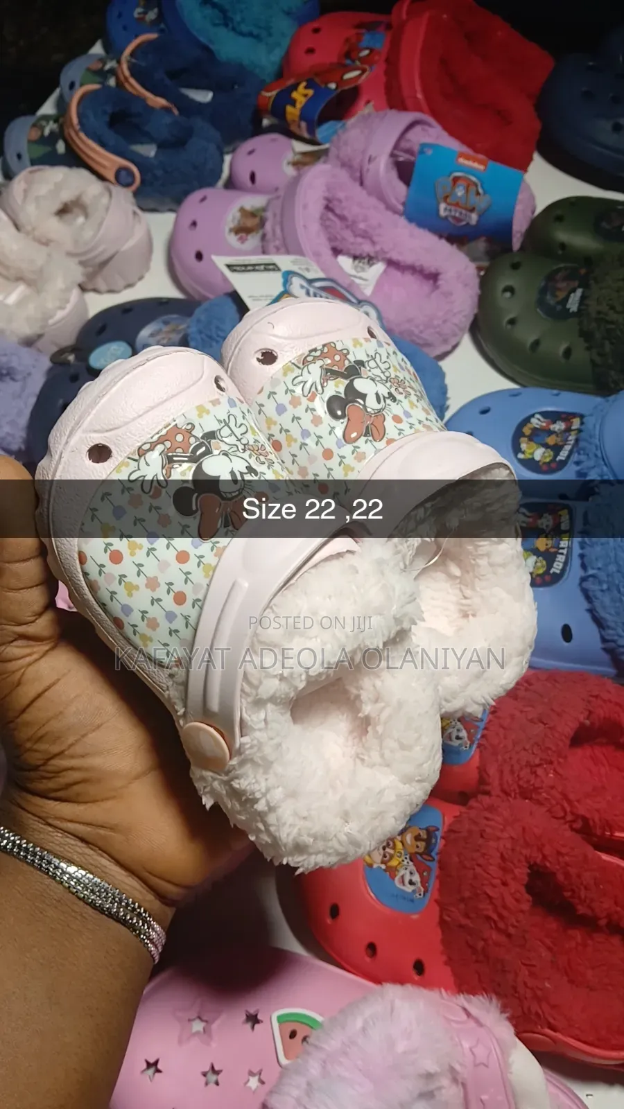 Kiddies Fur Crocs