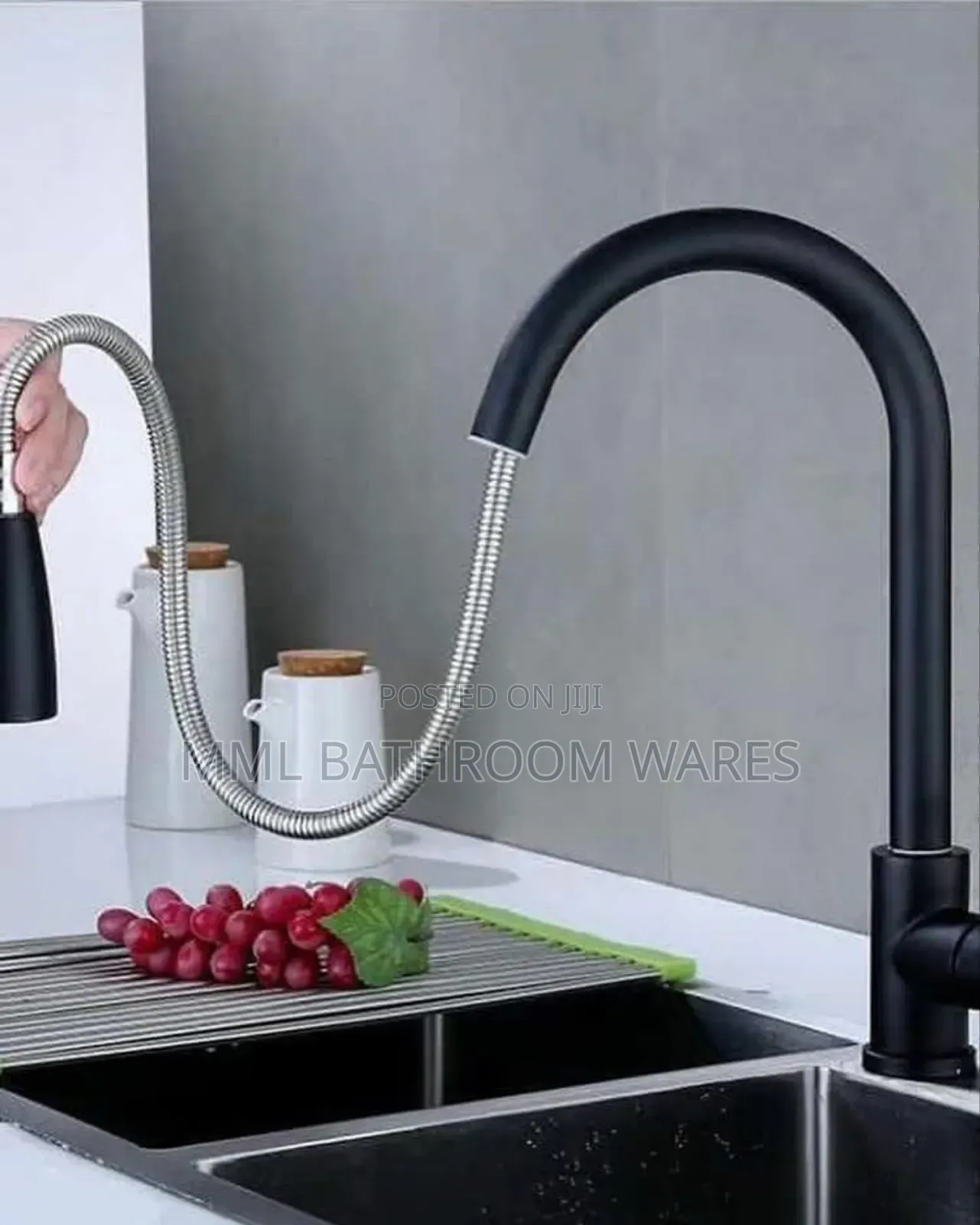 Black Pullout Kitchen Sink Mixer