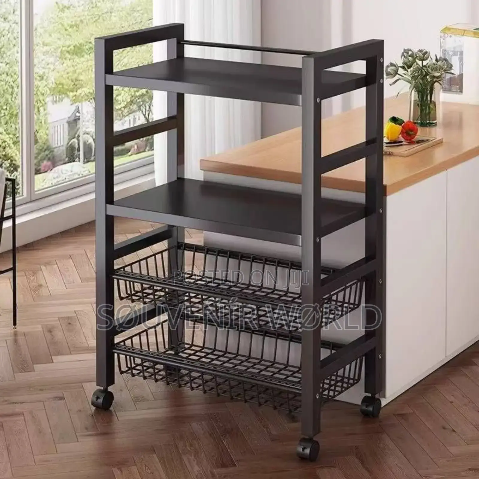 4layer Rack With Basket L
