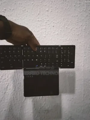 Pocket Triple Foldable Bluetooth Wireless Keyboard With Touchpad