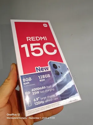 New Xiaomi Redmi 15C 4G 128 GB Blue