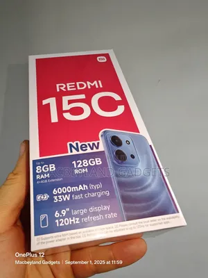 New Xiaomi Redmi 15C 4G 128 GB Blue