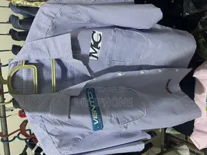 Masterminds Collections Strip Short Sleeves