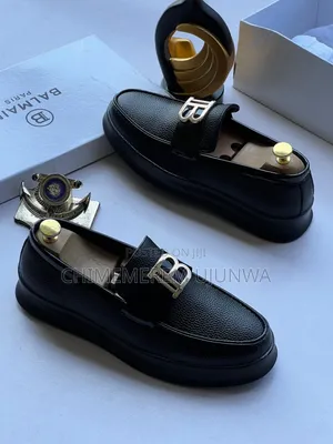 Beautiful Black Balmain Flat Shoe