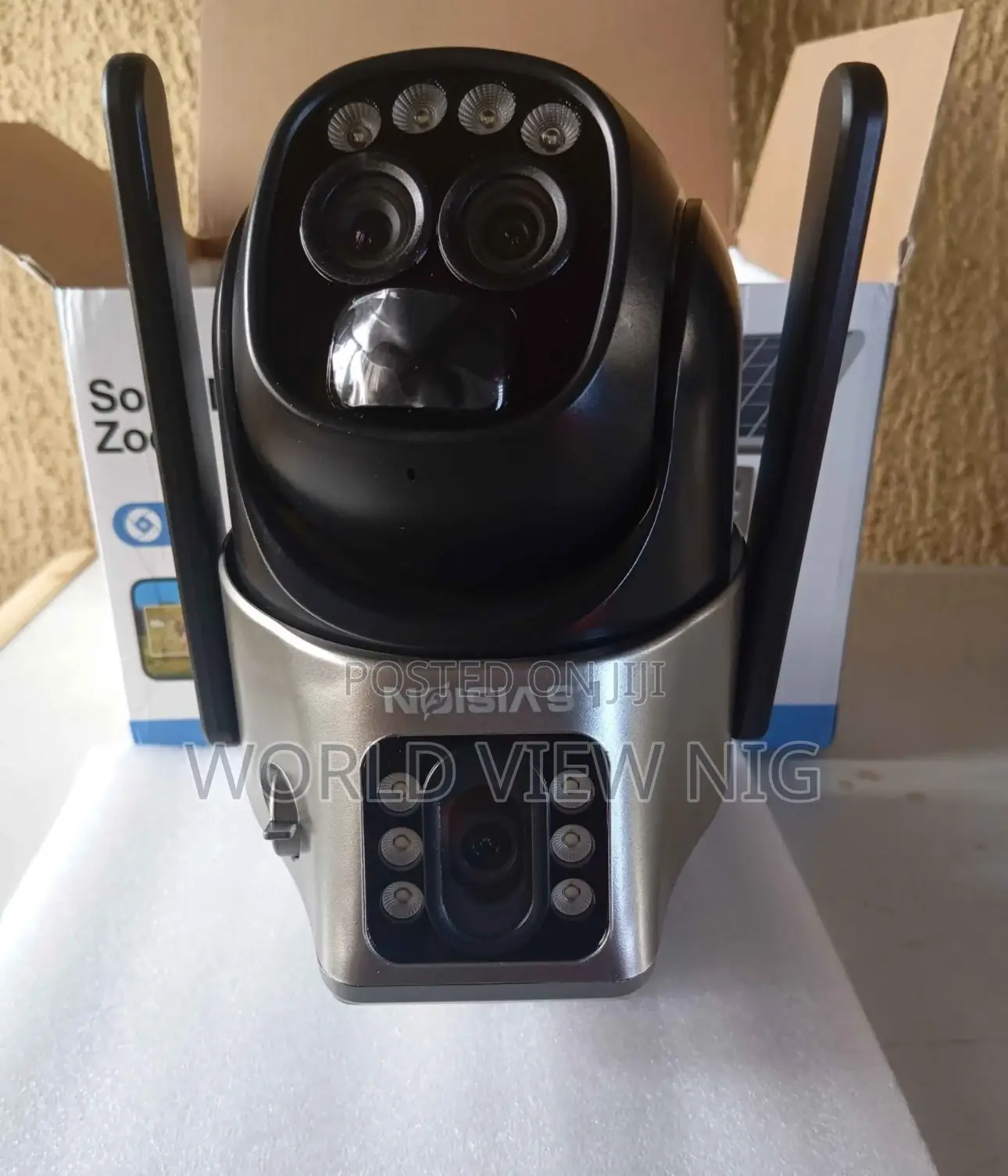 V380 PTZ Solar Dual View Camera