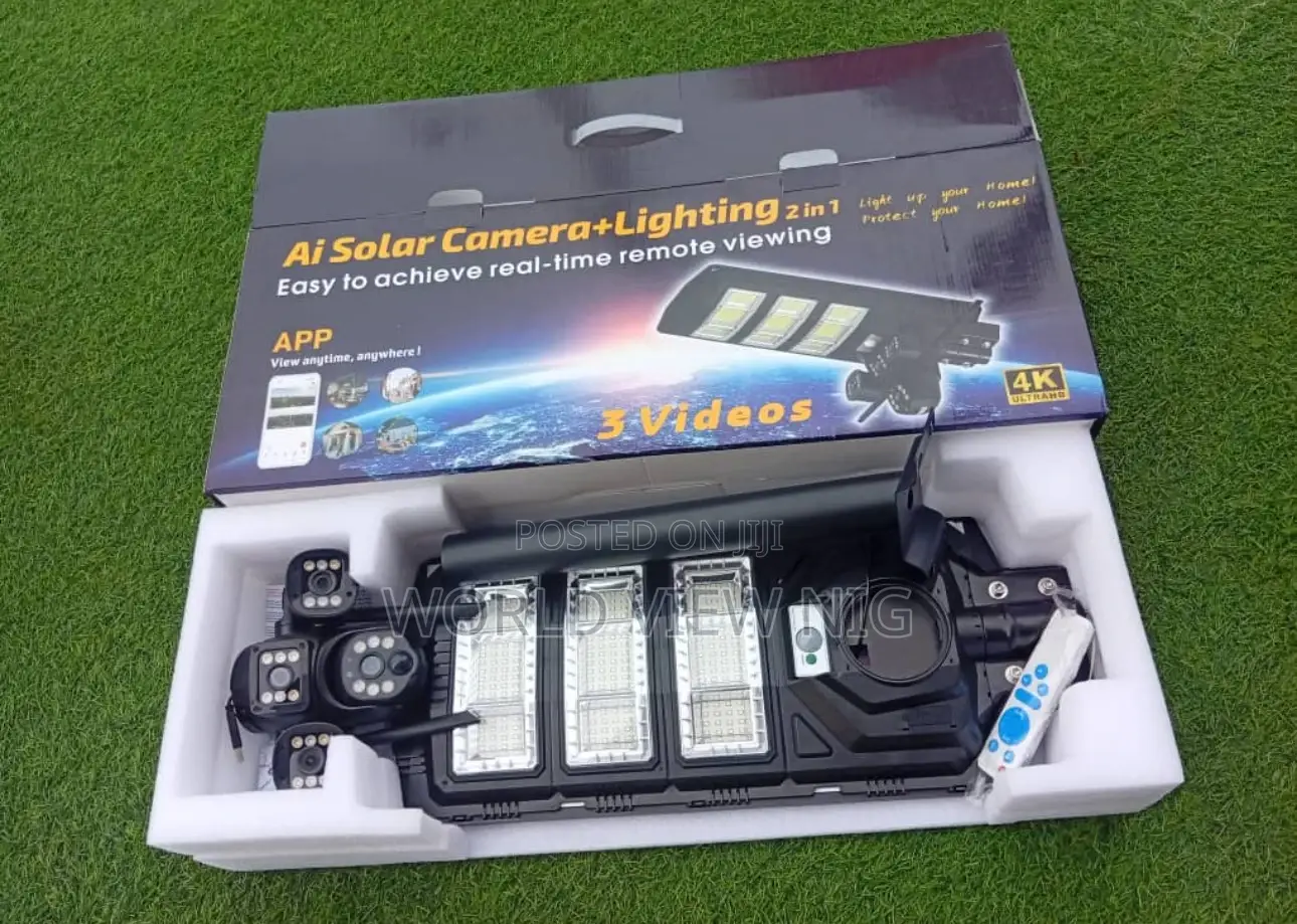 Solar Street Lights With Camera Dual View