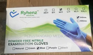 Blue Nitrile Examination Gloves Power Free