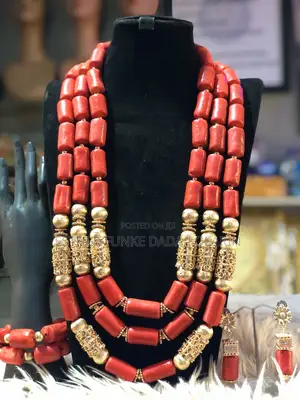 Beaded Coral Set