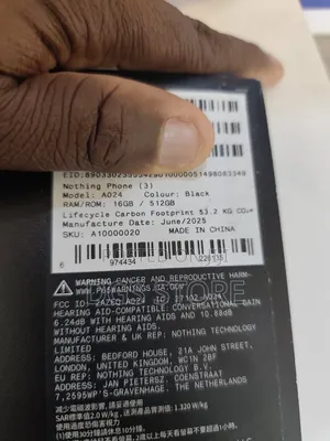 New Nothing Phone 3 512 GB Black
