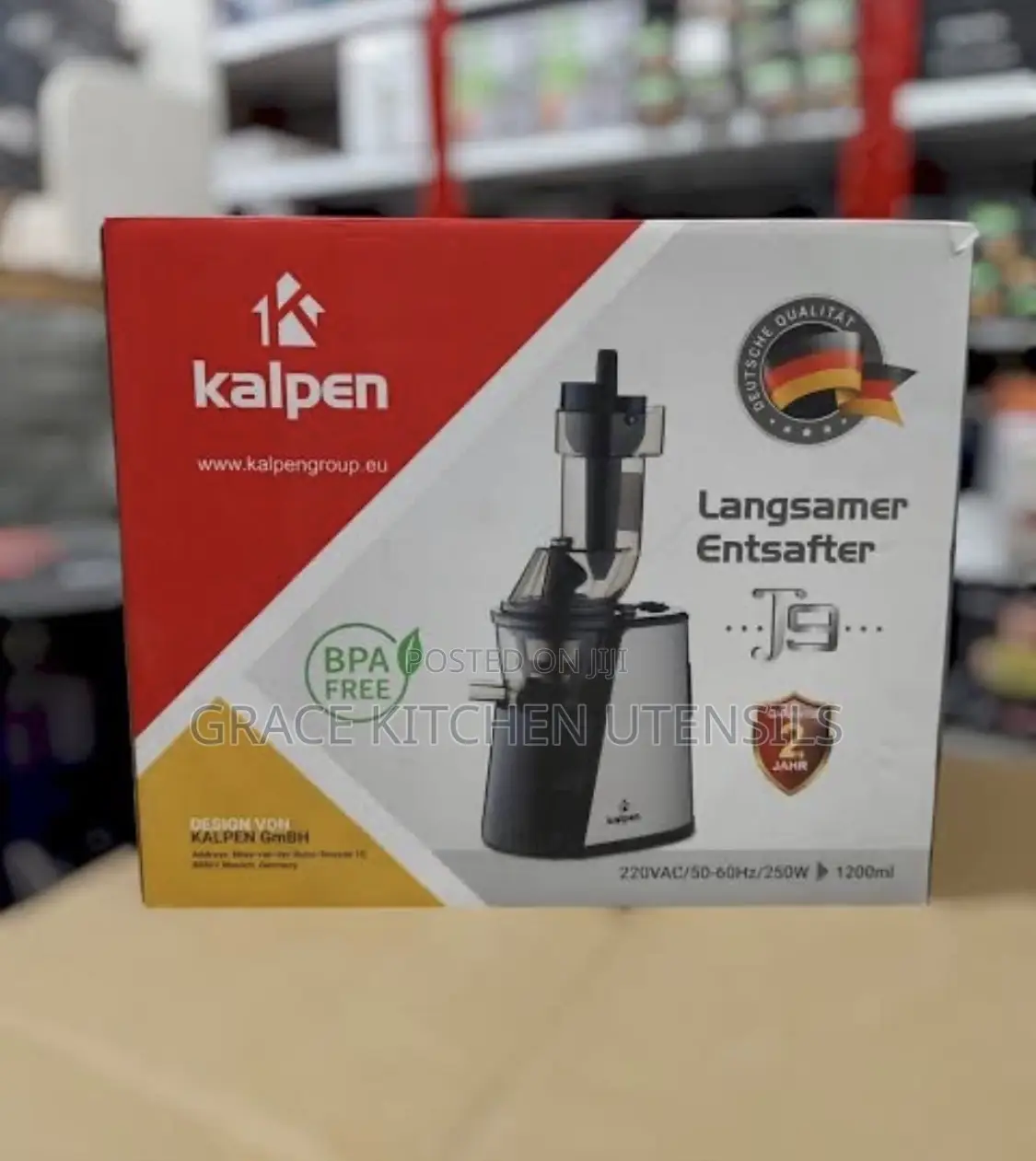 Kalpen > Slow Juicer 250watt