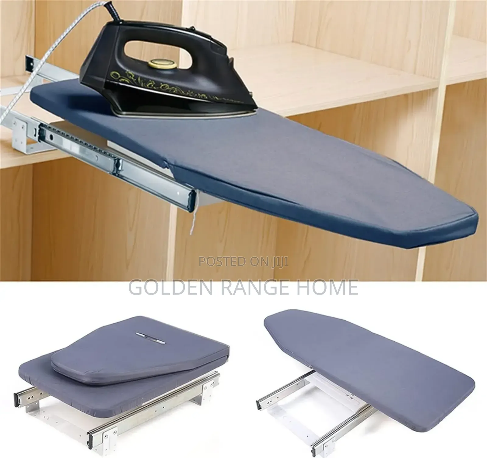 Built-in Swivel and Foldable Ironing Board