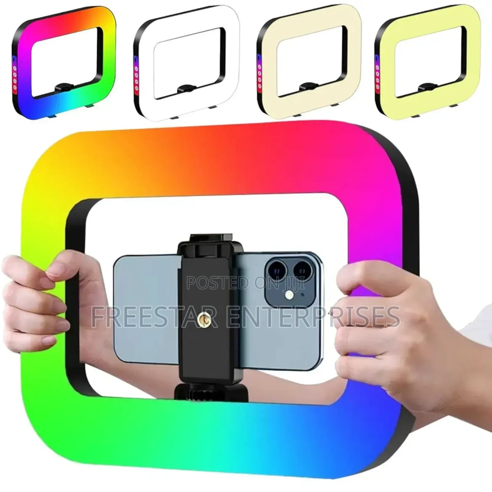 Handheld Led RGB Ring Light Selfie Light Phone Video Stabilizer