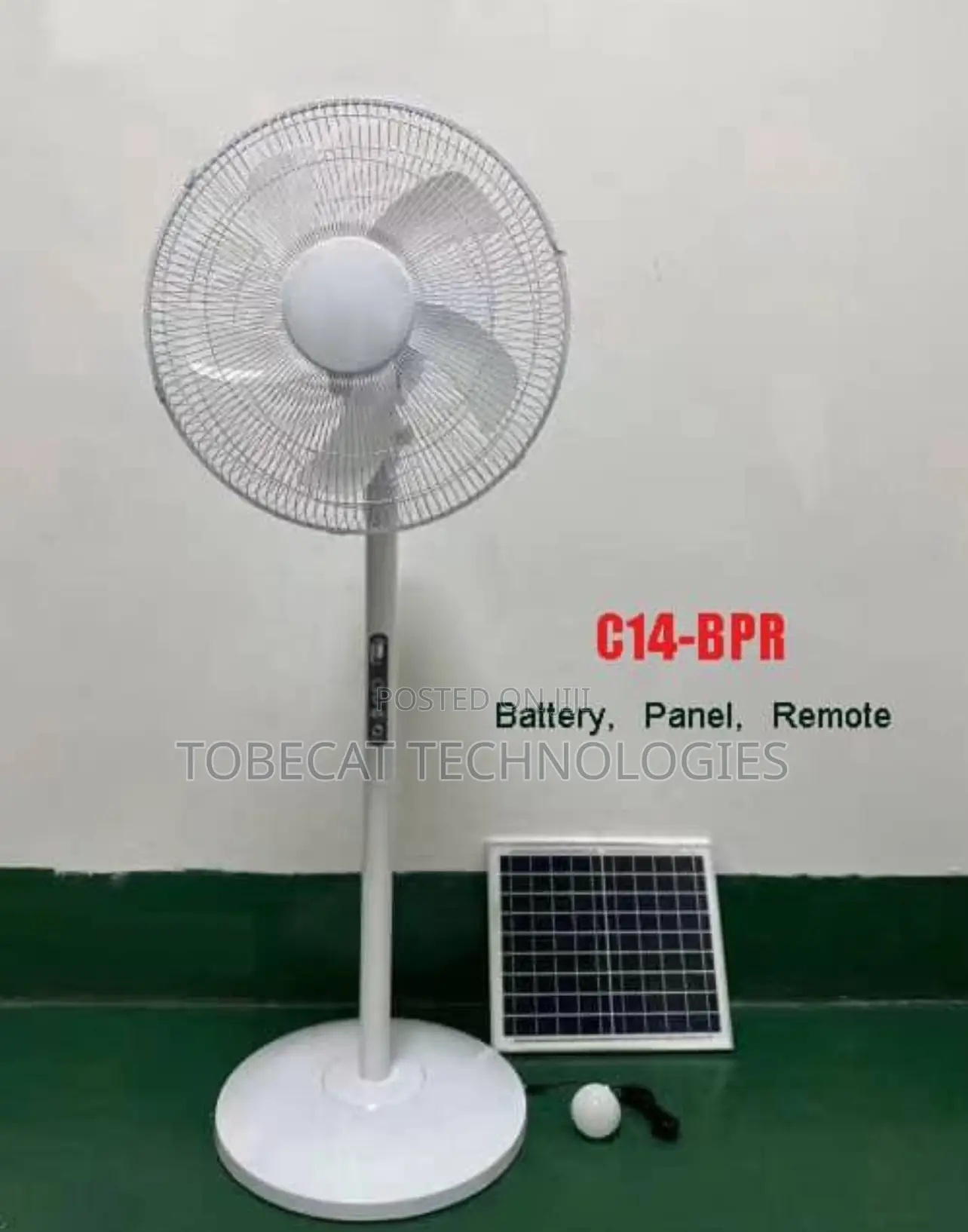 Quality Solar Rechargeable Standing Fan