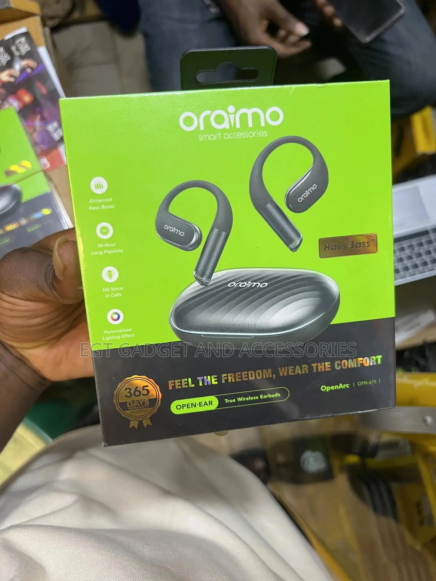 Oraimo Openarc Open-Ear True Wireless Earbuds (Opn-675).