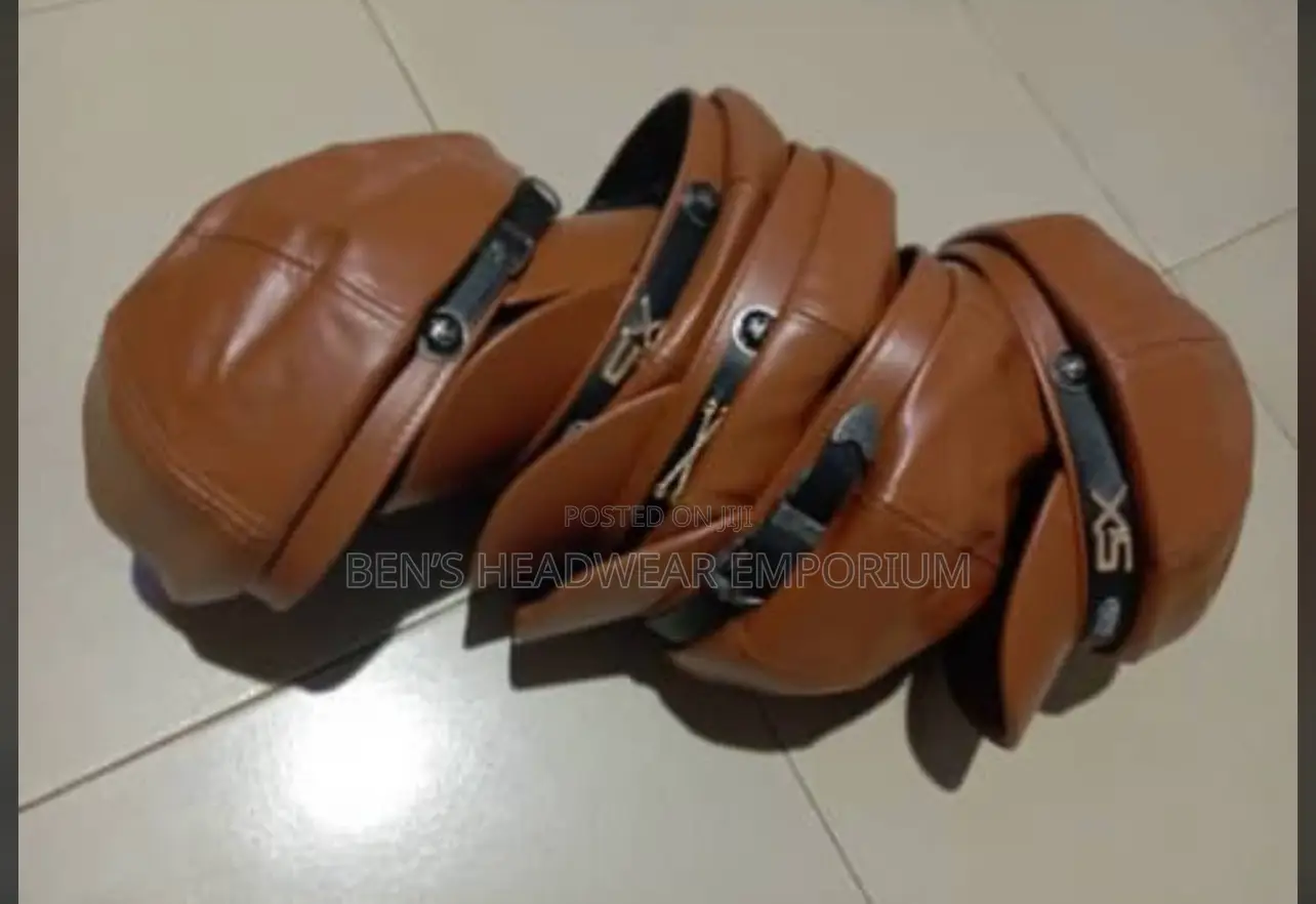 Leather Face Cap Combination.