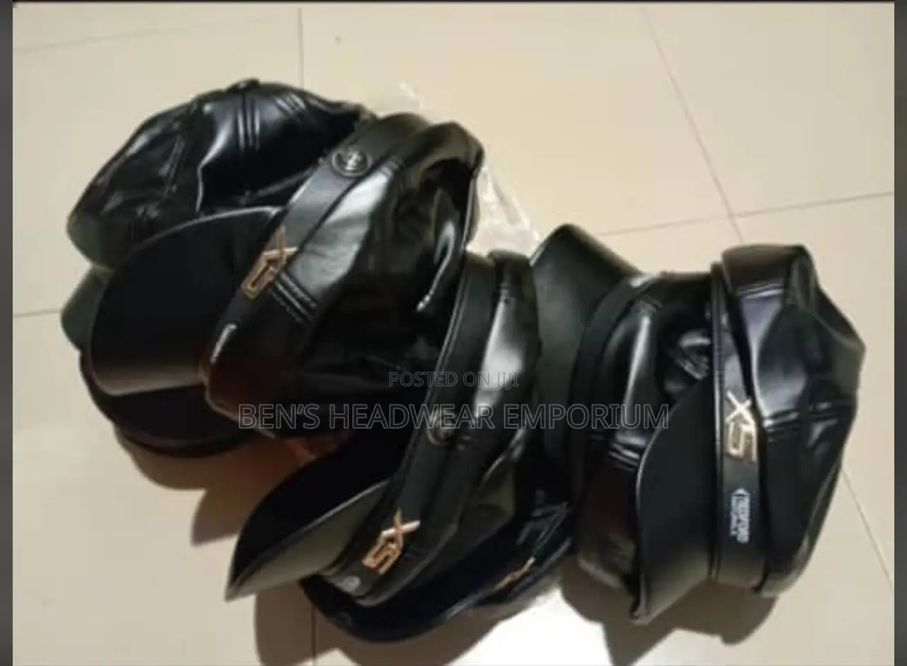 Leather Face Cap Combination.