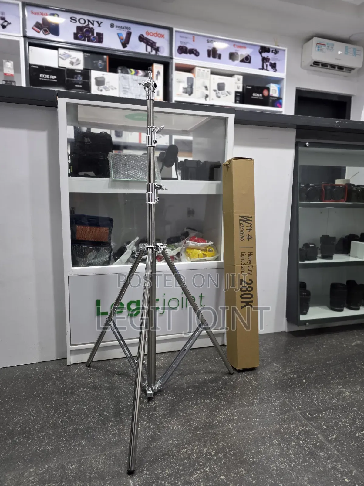 Silver Light Stand