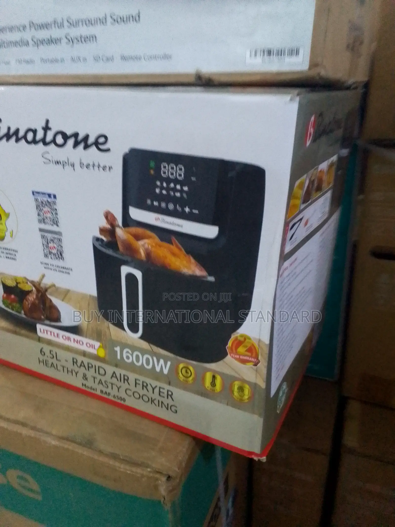 6.5l Binatone Air Fryer – With Timer Temp Control