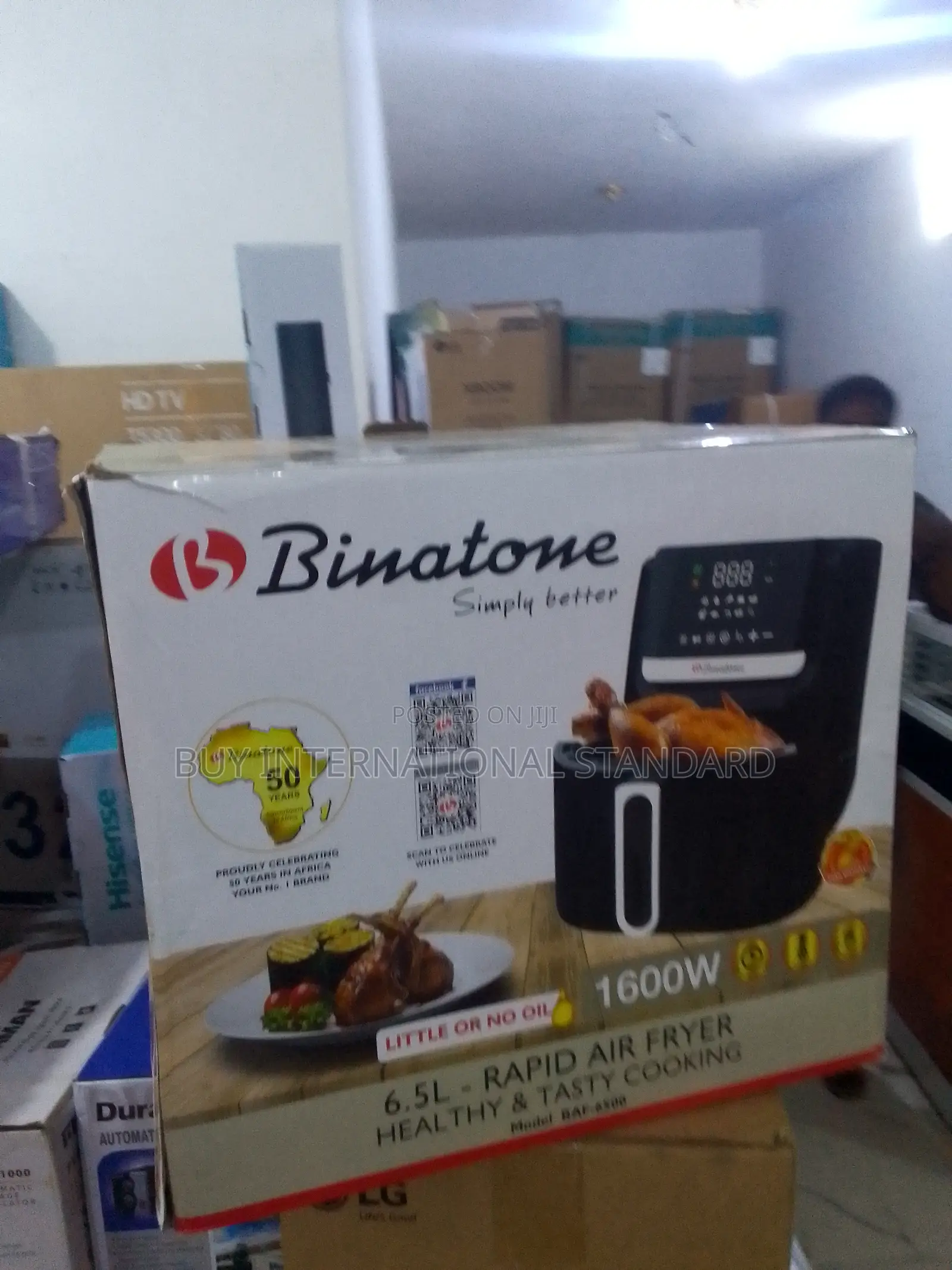 Sealed Binatone Air Fryer – 6.5l Capacity