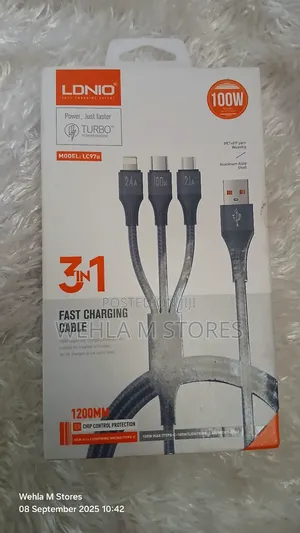 Ldnio 3-in-1 Fast Charging Cable - Lc97u