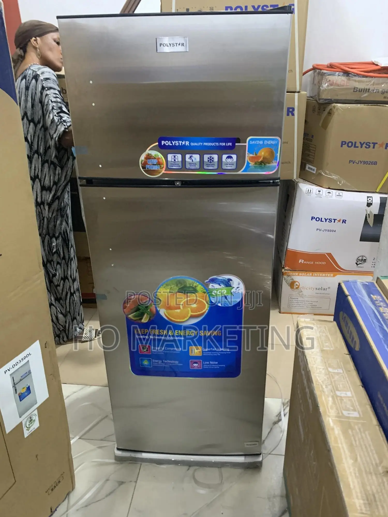 Polystar 350l Double Door Inverter Refrigerator – Pv-Dd350dl