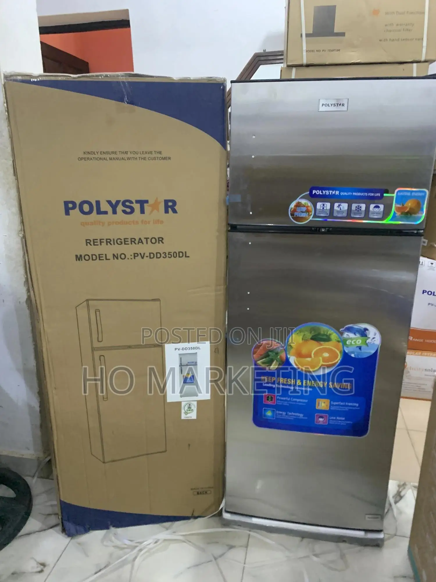Polystar 350l Double Door Inverter Refrigerator – Pv-Dd350dl