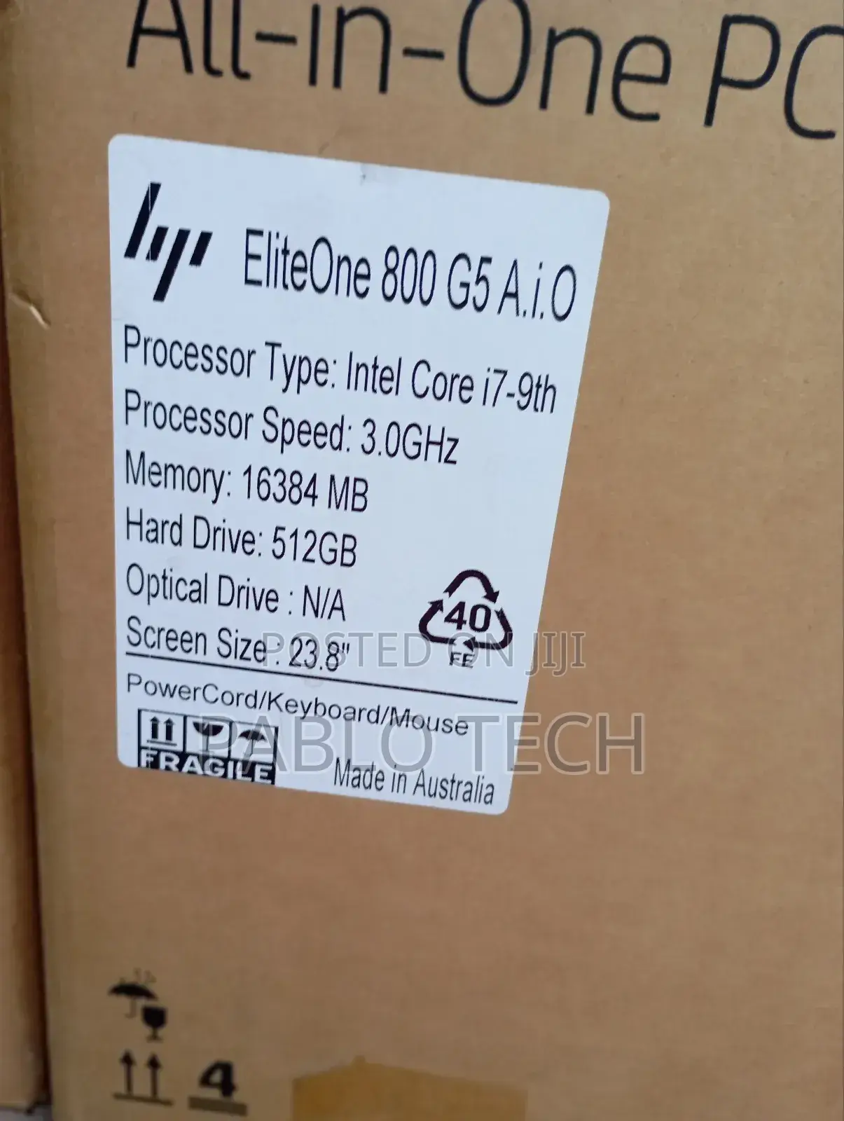 New Desktop Computer HP EliteOne 800 16GB Intel Core I7 SSD 512GB