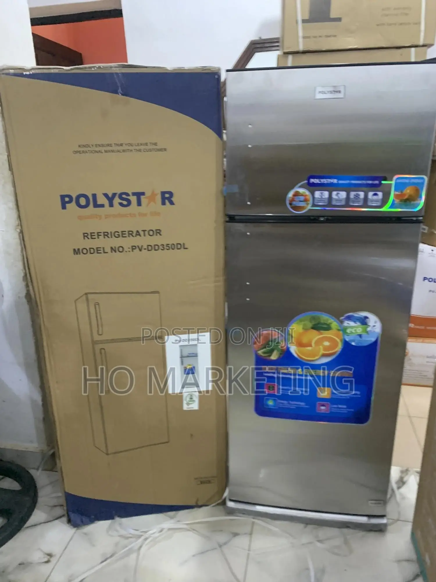 Polystar Double Door Refrigerator – 350l Inverter – Energy Saver