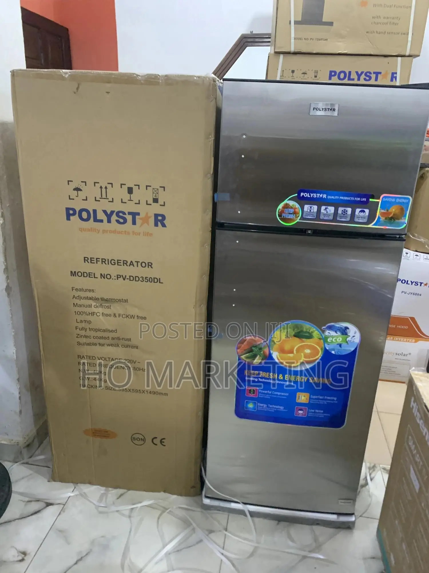 Polystar Inverter Fridge – 350l Capacity – Fast Cooling