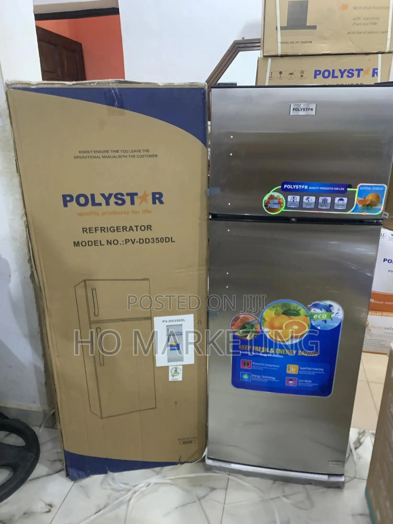 Original Polystar Refrigerator – 350l – Inverter Compressor