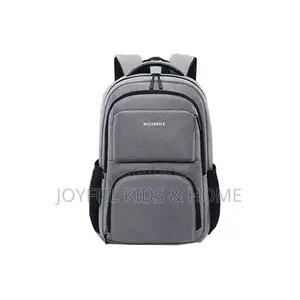 Unisex High Quality Back Pack School Bag -Grey