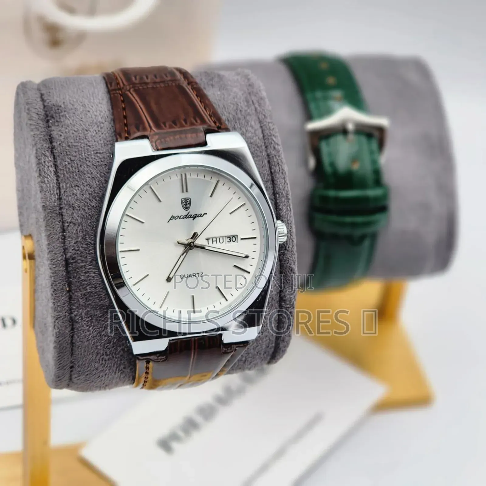High Quality Poedagar Leather Watch
