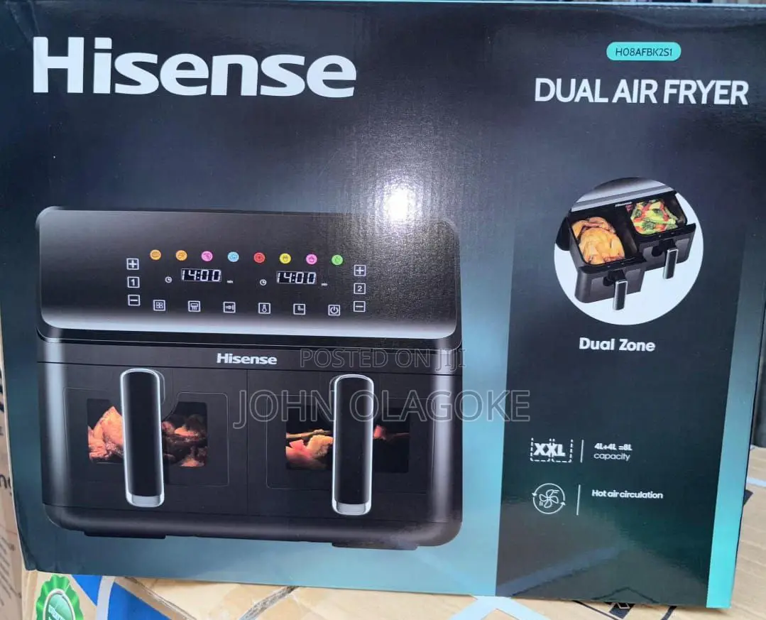 Double Side Hisense Air Fryer 8l