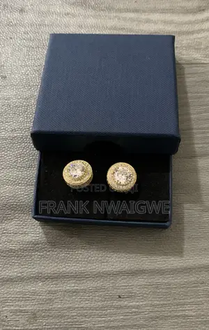 12mm Zirconia Iced Out Studs(Available in Gold/Silver)