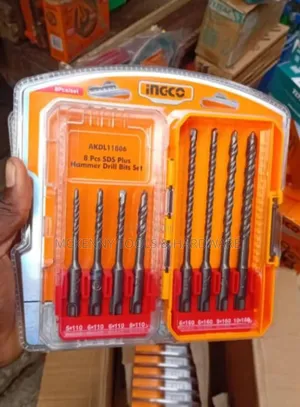 Ingco Akdl11806 8 PCS SDS Plus Hammer Drill Bits Set.