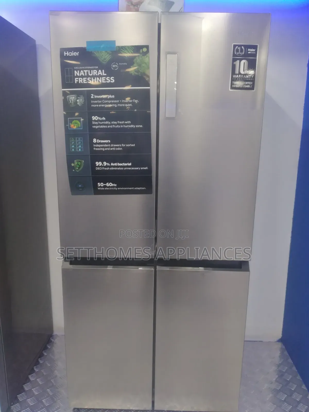 HRF-525 Haier Thermocool Side by Side Refrigerator