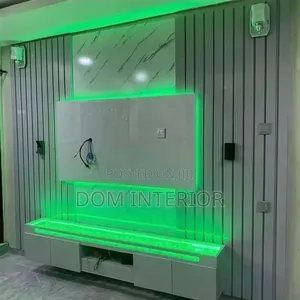 Wall Tv Console With Dual Lights