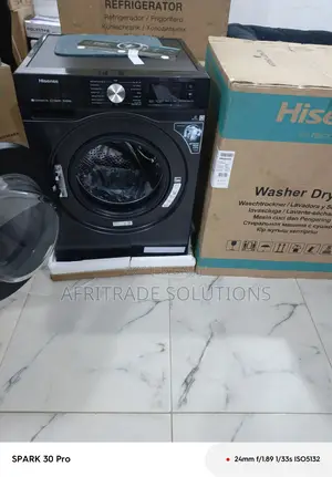 Hisense 10.5 Kg Front Load Wash Dry– 1400 Rpm, Stainless Drum