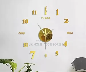 Gold Colour 50cm Diy Clock