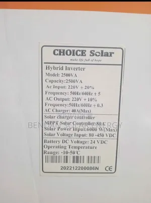 2.5kva Choice Hybrid Solar Inverter – Original Durable for sale ...