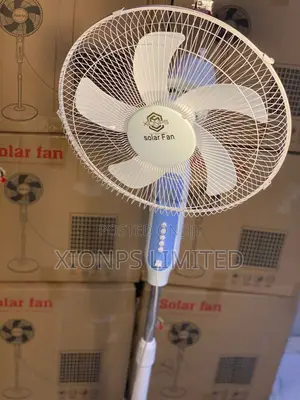 Xionps 16 Inches Rechargeable Fan With Solar Panel