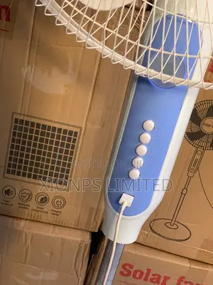 Xionps 16 Inches Rechargeable Fan With Solar Panel