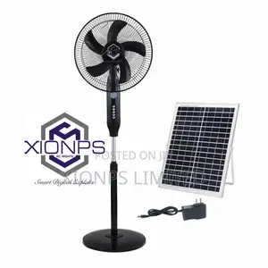 Xionps 16 Inches Rechargeable Fan With Solar Panel