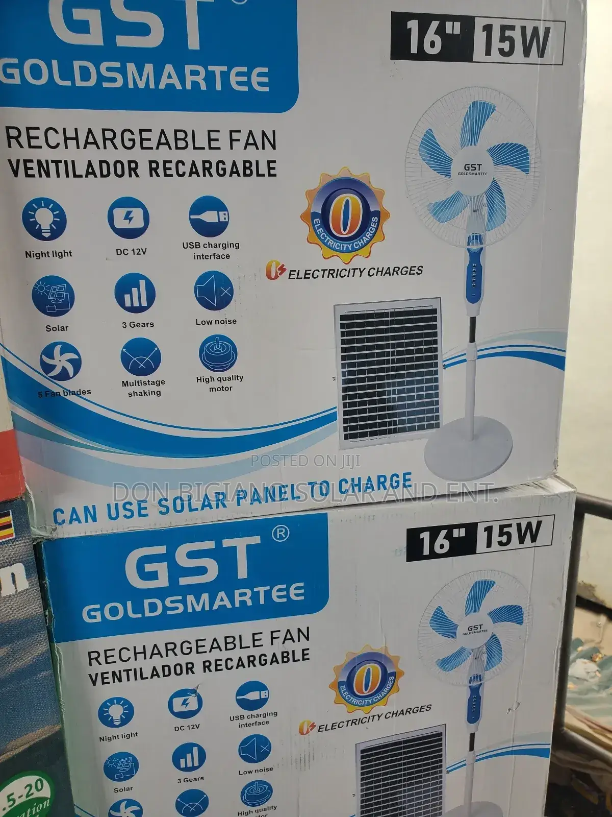 GST Goldsmartee Solar Fan